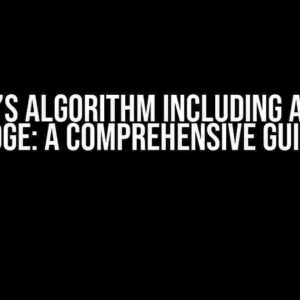 Kruskal’s Algorithm Including a Specific Edge: A Comprehensive Guide