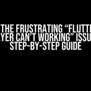 Solving the Frustrating “Flutter Vimeo Player Can’t Working” Issue: A Step-by-Step Guide